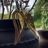 Engelvleugels metaal kleur goud, 11.5 cm - Afbeelding 2