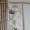 Adventskalender van katoen, 1.80 cm lang