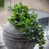 Kunsttoef groen blad, 75 cm.