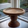 Bruin houten plateau op voet - Afbeelding 2