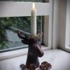 Kandelaar hert bruin, 16 cm - Afbeelding 3