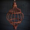 Roestmetalen ornament/lantaarn, 26 cm - Afbeelding 2