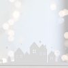 Raamsticker wit met winters landschap