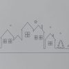Raamsticker wit met winters landschap - Afbeelding 2