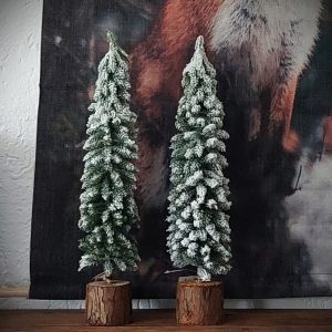 Kunstboompje lang met sneeuw, 40 cm