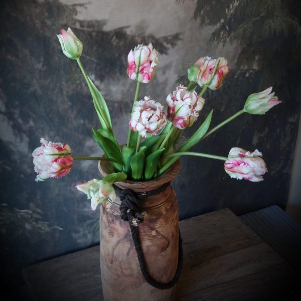 Bosje Parrot kunsttulpen roze