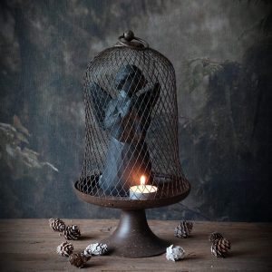 Bruin metalen gaasstolp, maat M