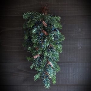 Kunsttoef blauwe hedera bes XXL, 66 cm