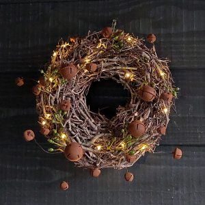 Bonsaikrans roestbel groene rozenbottel