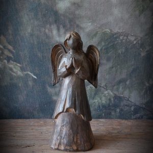 Engel taupe staand, 14.5 cm