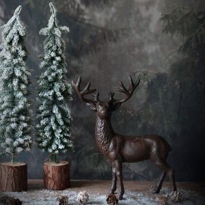 Bruin gietijzeren hert